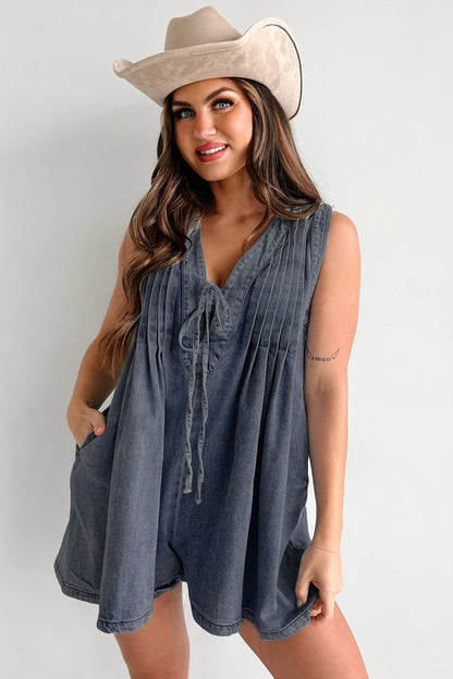 Combinaison en jean sans manches